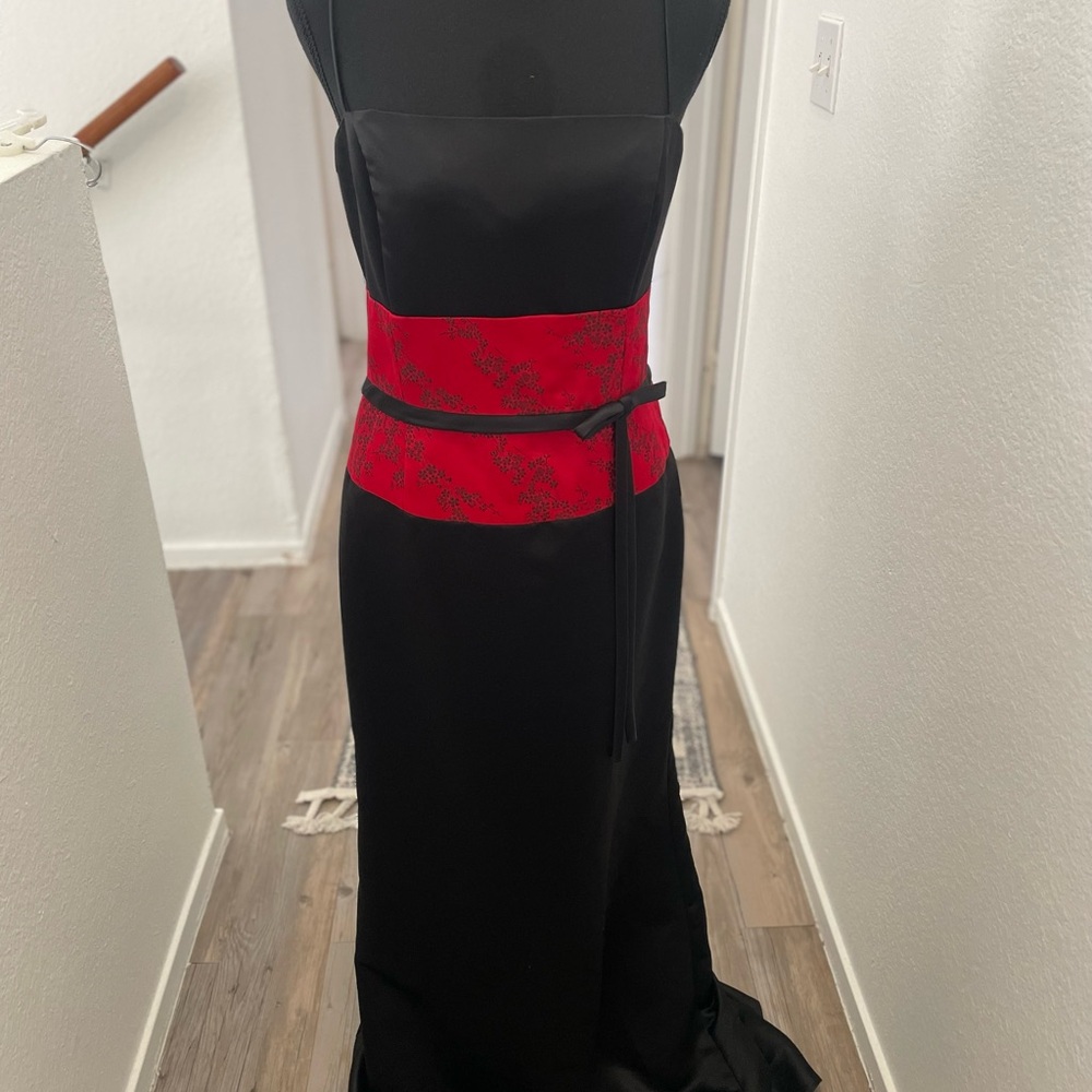 Betsy & Adam Black and Red Gown